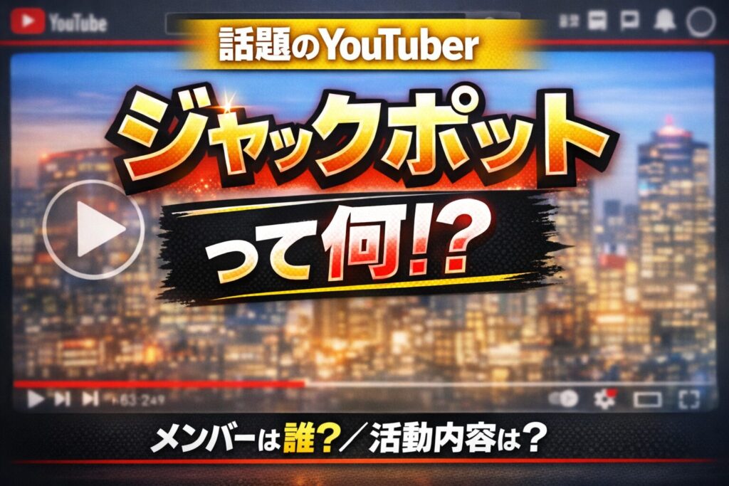 ジャックポットのメンバーや活動内容を解説するサムネイル