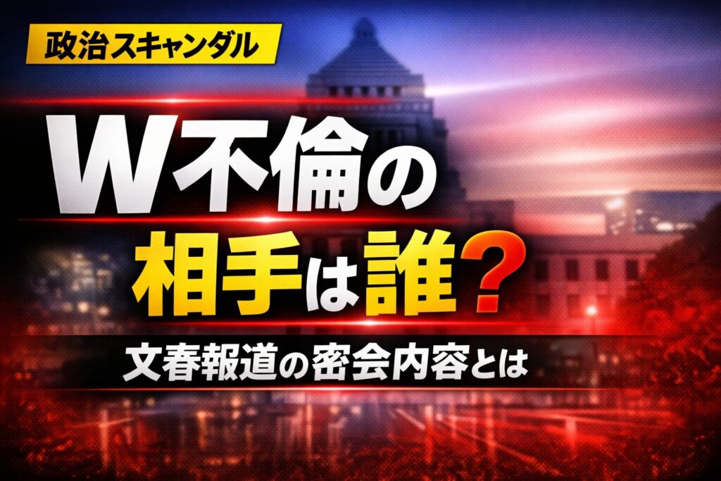 松本洋平のW不倫相手は誰？文春報道の密会内容を解説