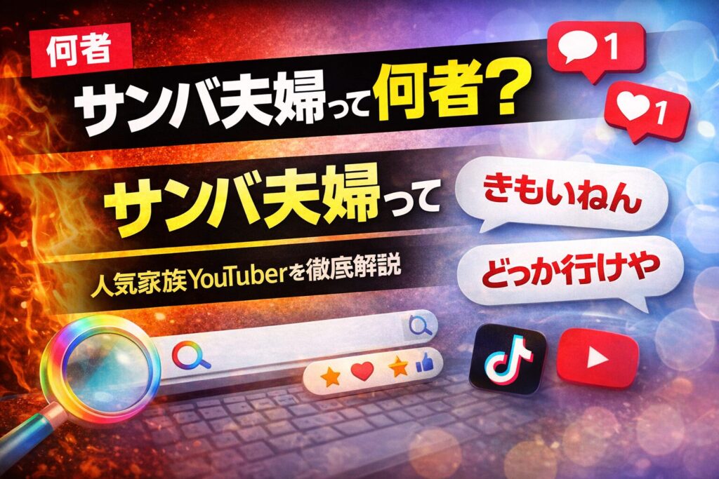 サンバ夫婦は何者？TikTokで人気の家族YouTuberを解説